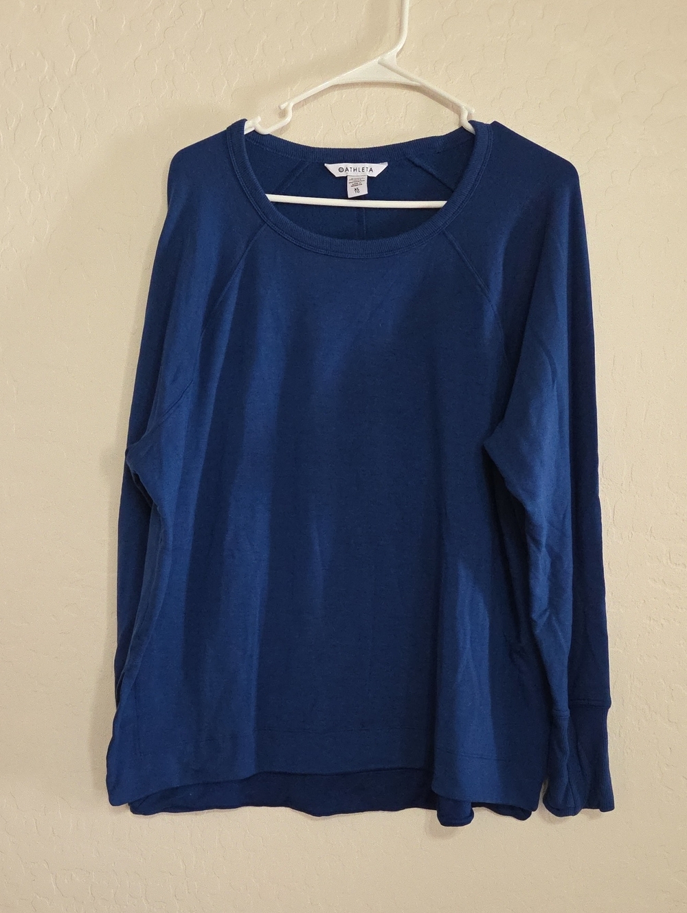Athleta Long Sleeve Crew Pullover — Blue